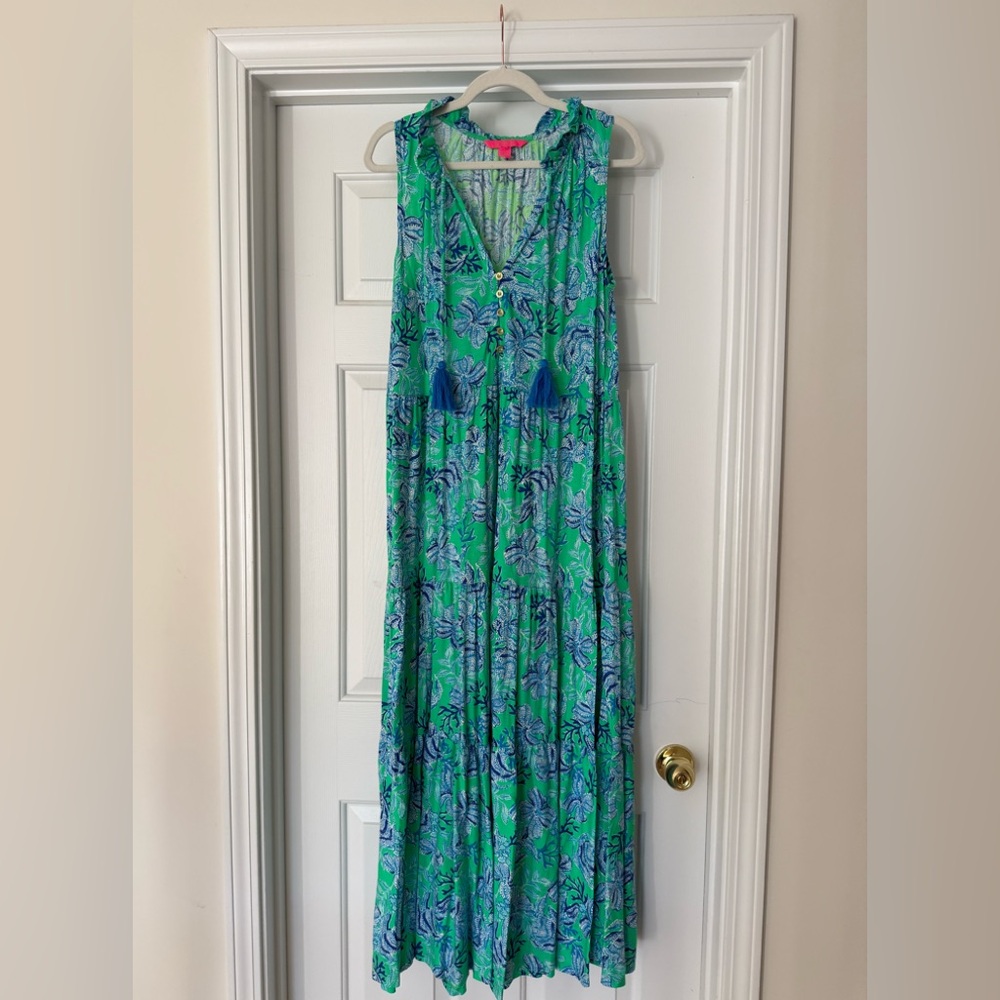 Lilly Pulitzer Malone Maxi Dress Keepin It Reel